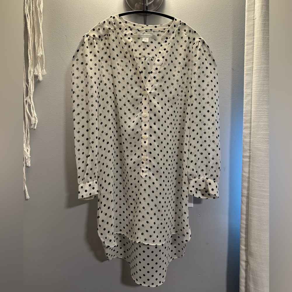 LC Lauren Conrad poco dotted blouse XS